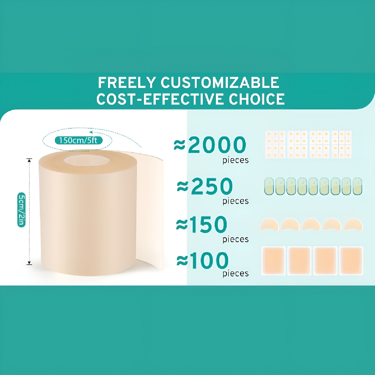 ShobKisu Bd - Hydrocolloid Medical Grade Tape Acne Patch, Blister Bandage & Scars Care.
