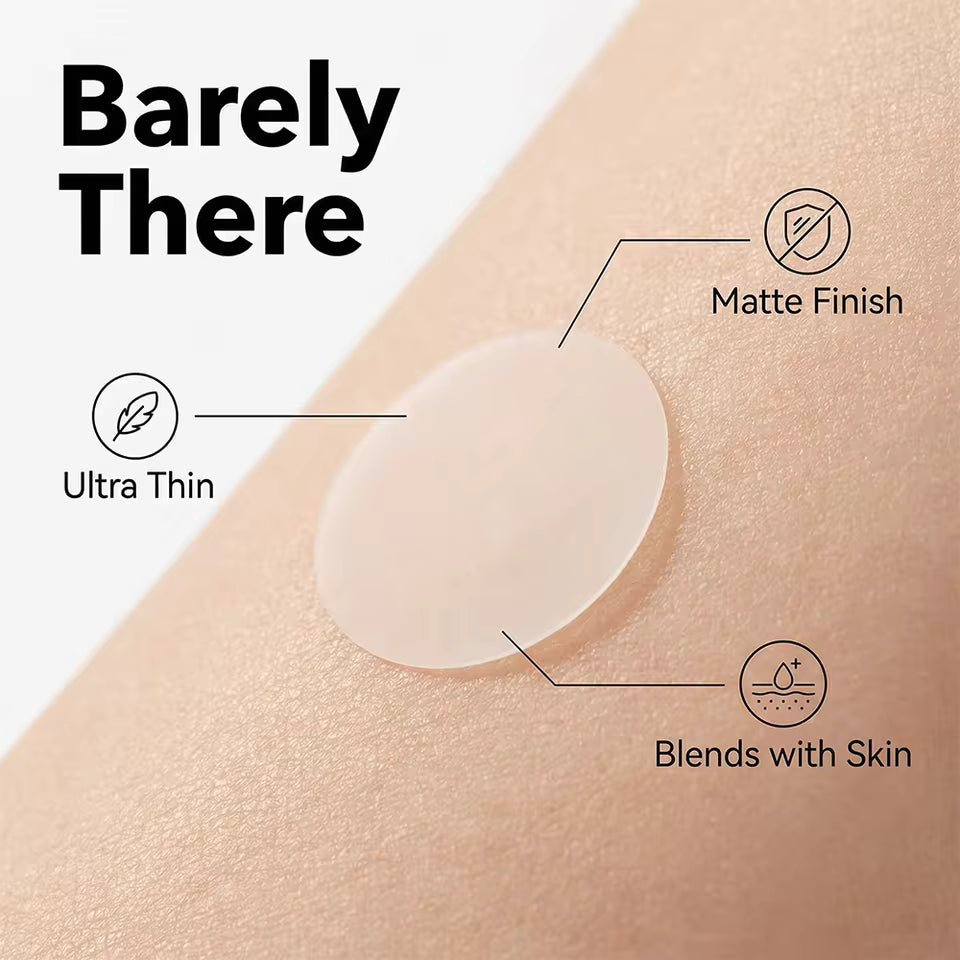 Hydrocolloid Acne Patches – Invisible Pimple Patch for Fast Healing & Scar Prevention.